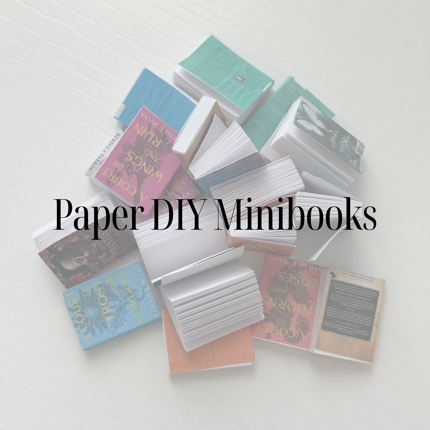 Blank Paper Minibooks (set of 15) - DIY